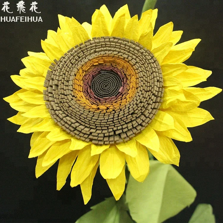 Artificial flowers giant fake sunflowers for window decorations