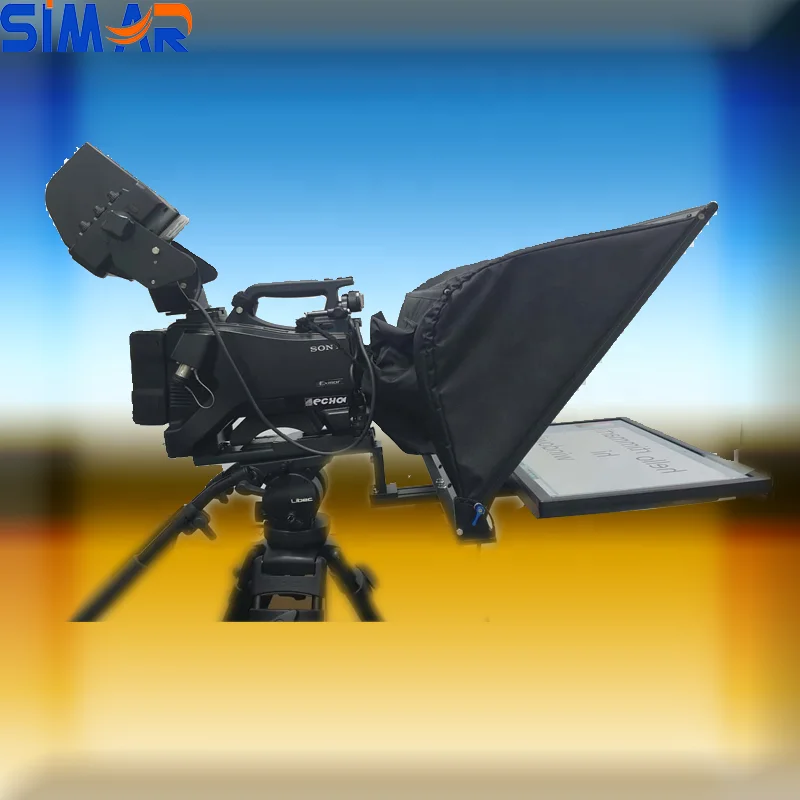 
2021 The Most Popular 20 inch Professional Portable Camera Video Teleprompter for Studio Live Streaming 