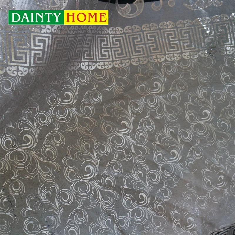 African style custom cheap blackout hot stamping curtain embroidery design luxury curtains for the living room window