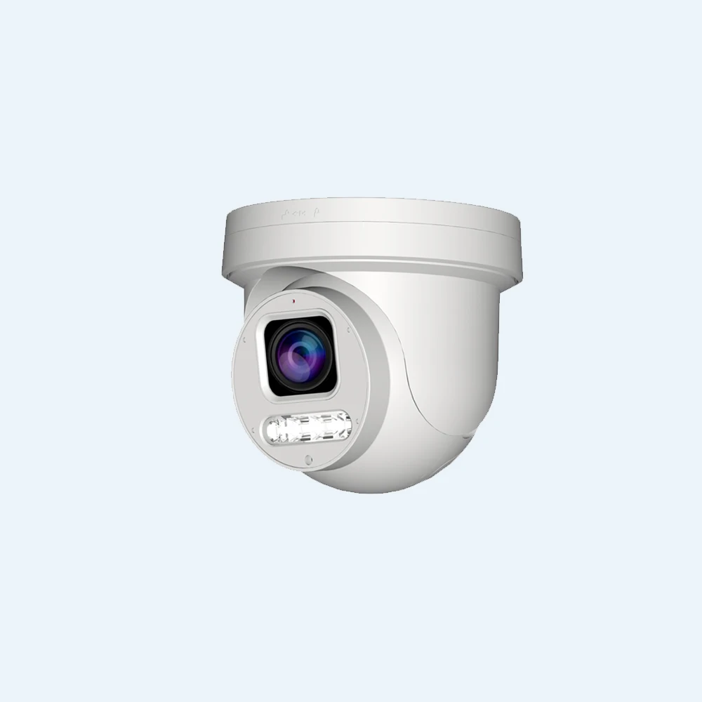 5MP 4K optical zoom Mini ColorVU Dual Light Waterproof AI auto tracking Two Way Audio ptz turret dome POE IP security camera