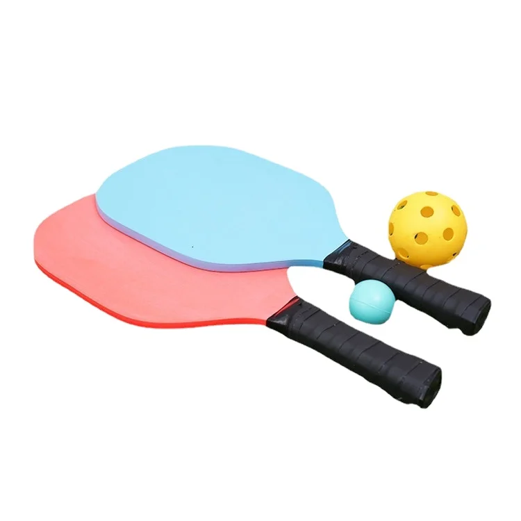 China Factory Pickelball Pickleball Pickle Net Racquets With Fiberglass Surface Paddle Ball Set