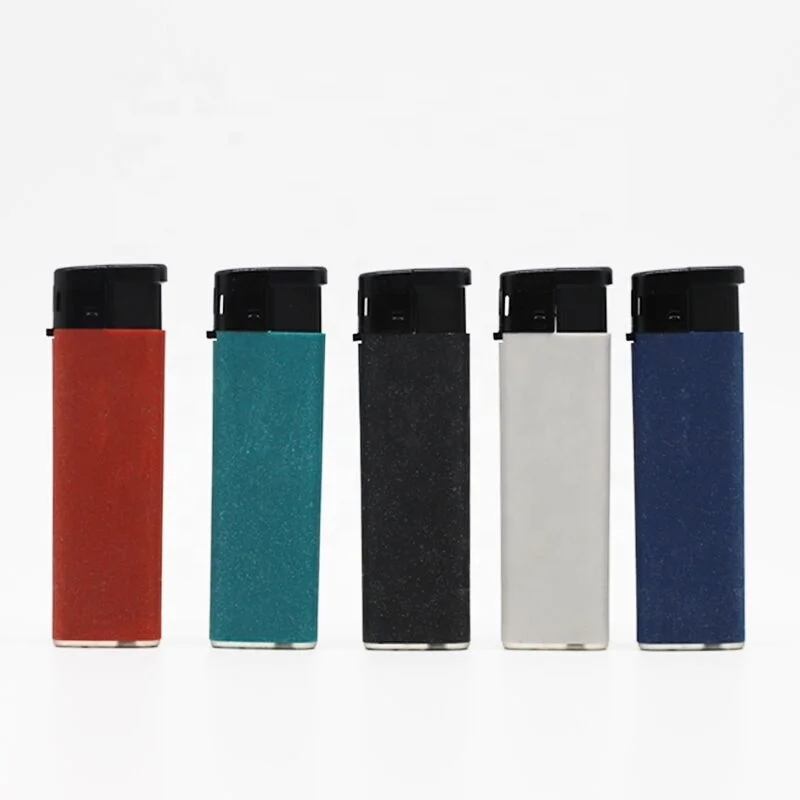 M6088 velvet high quality China factory electronic customized lighter children resistant lighter