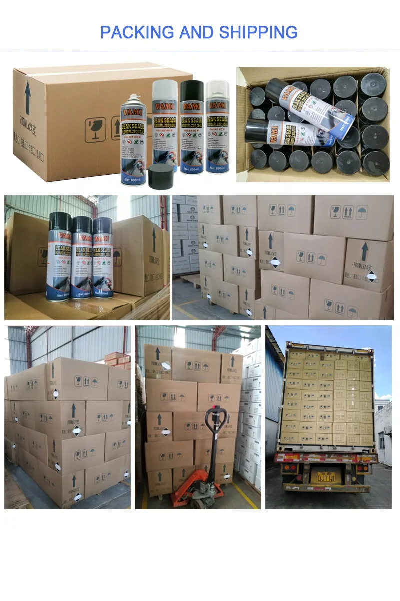 Leak seal rubberized  seal spray