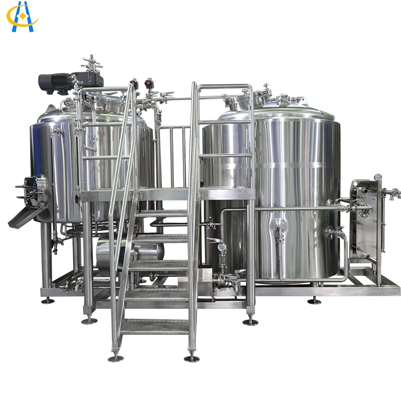 Good quality 1bbl 2bbl 3bbl 4bbl 5bbl residential stainless steel beer brewing equipment  with Thermometer