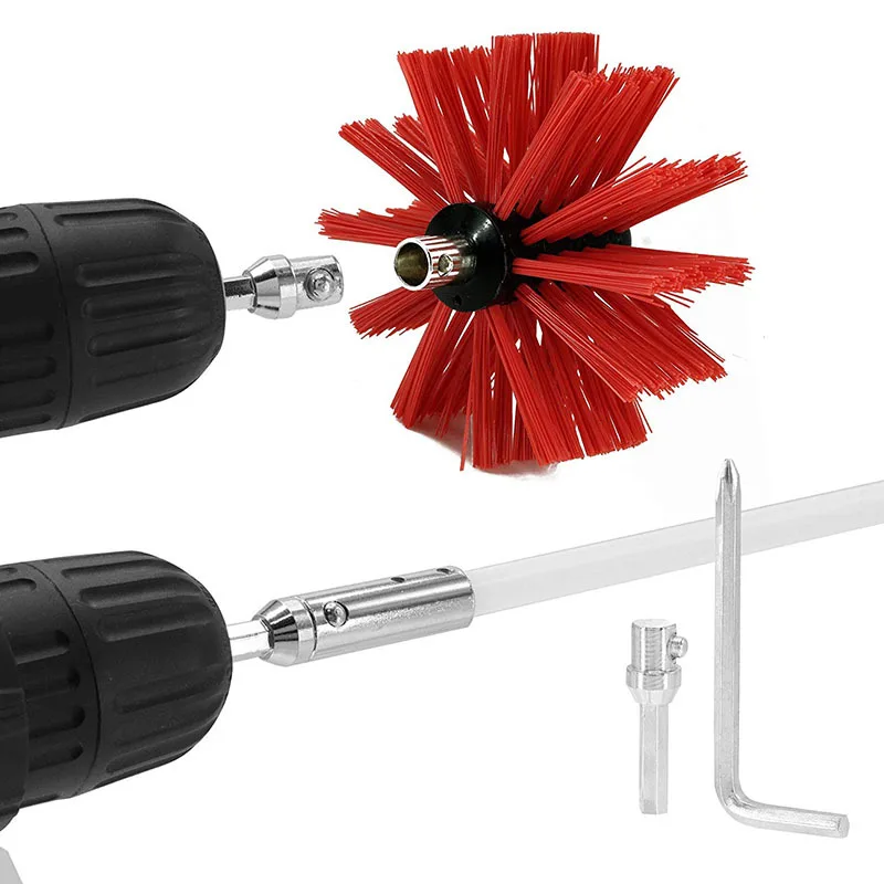 Deal Dryer Vent Cleaning Brush Duct Brush Cleaner Kit Fireplace Chimney Brushes Lint Remover