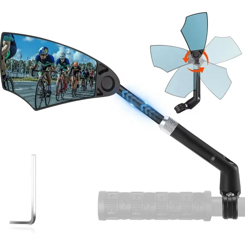 Bicycle Rearview Mirror Universal Wide-Range 360° Adjustable Mirror For Mountain Road Bike Motorcycle Scooter Safety