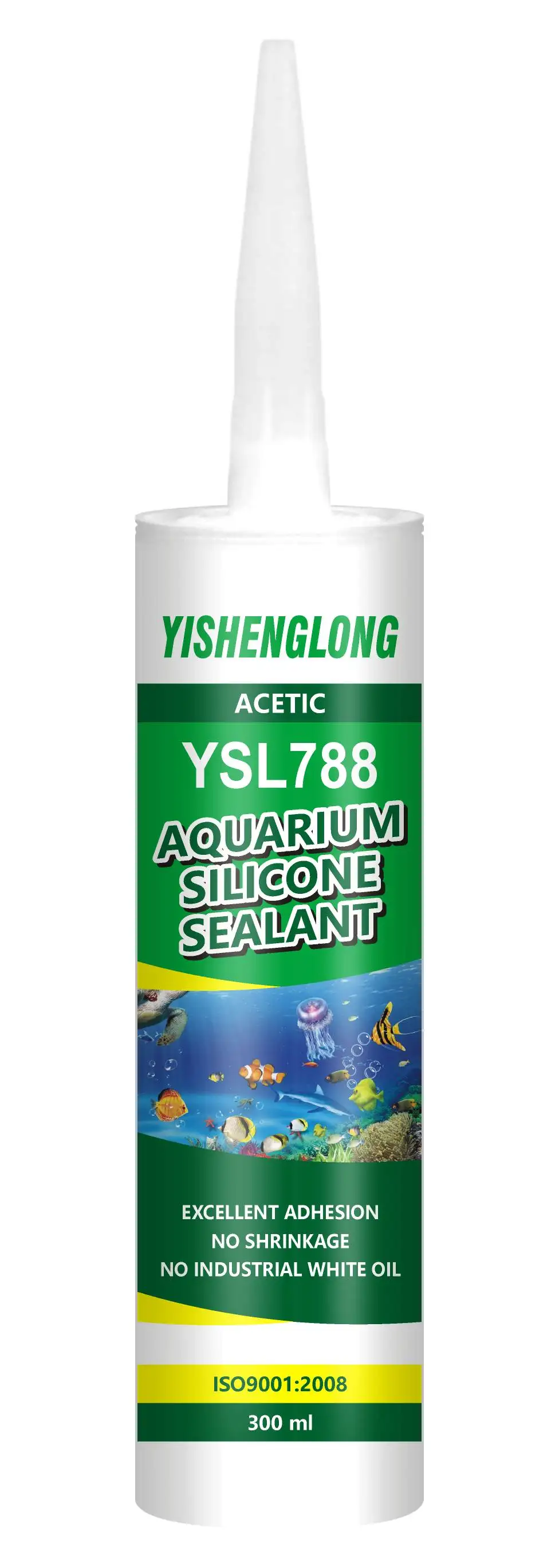YSL-788 Aquarium acetic transparent silicone sealant adhesive fish tank