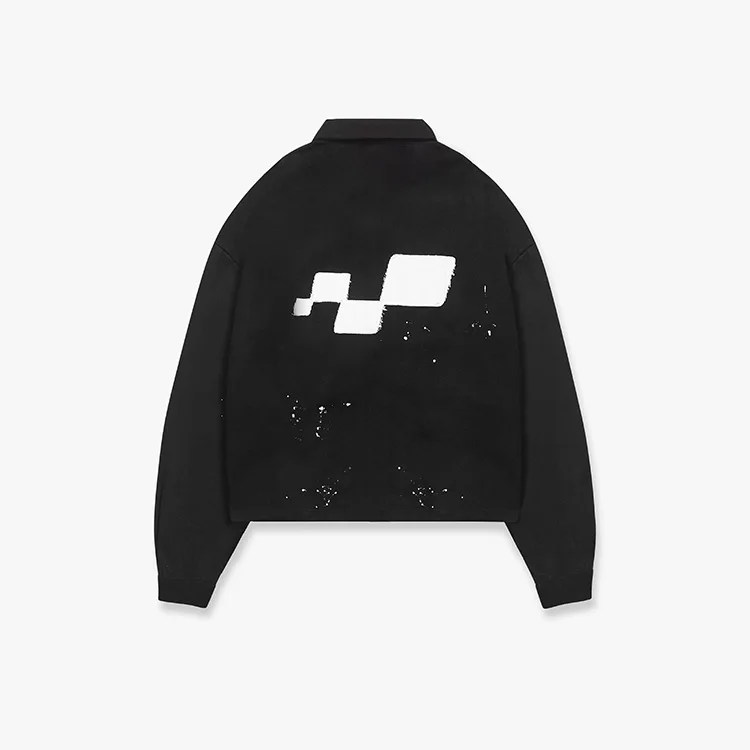 Wholesale Street wear Brushed Cotton Oversized Boxy Fit Raglan Dropped Sleeve Zip Jacket