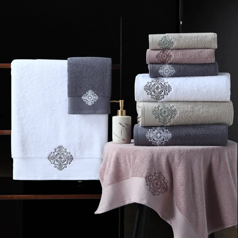 Manufacturer wholesale custom towel colorful set for hotel