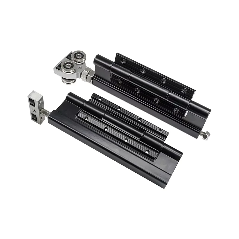 Glass Automatic Caster 4 Fittings Cheap Exterior Eficent Panel Fold Aluminium Sliding Kit Window Folding Door System