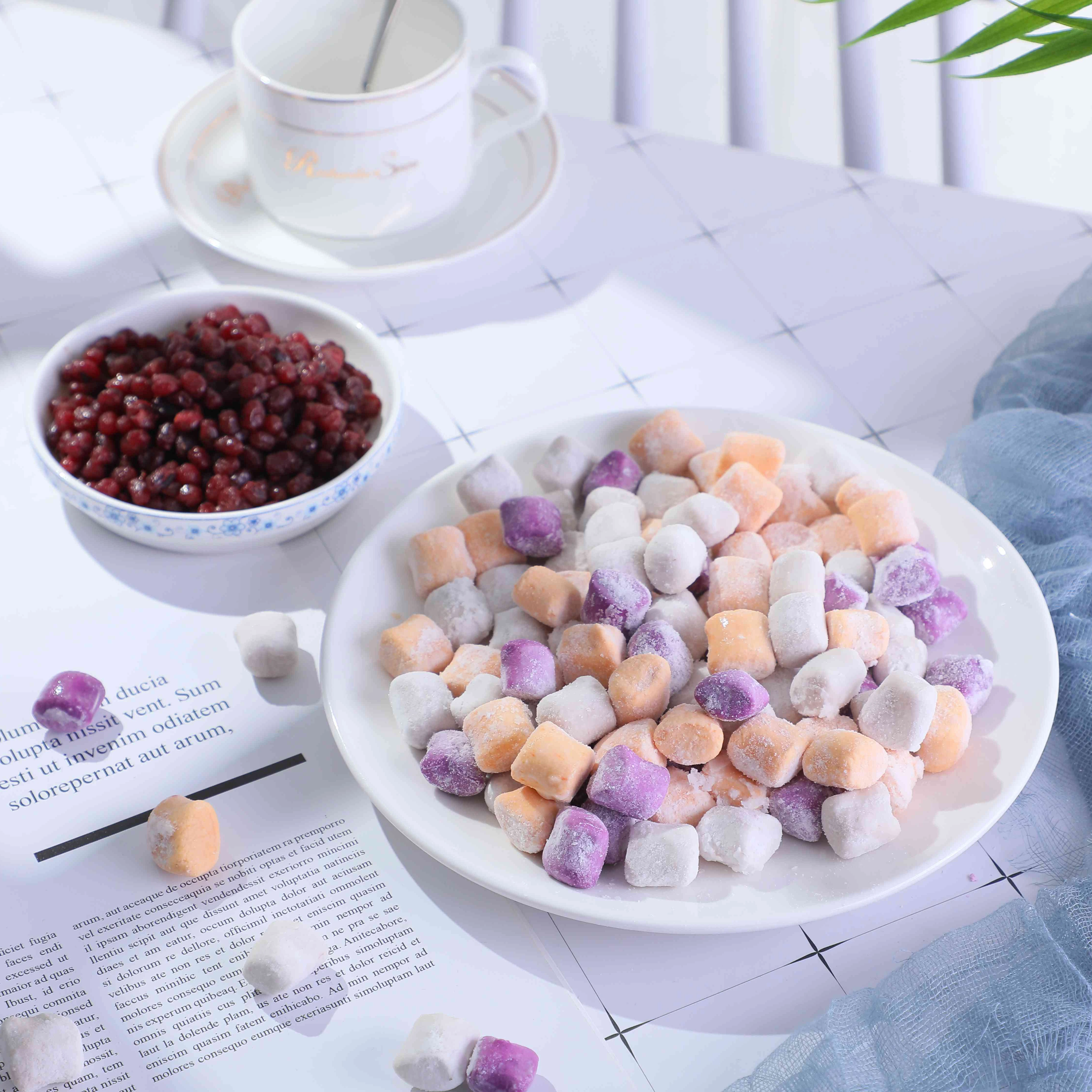 Wholesale Hot Sale Frozen Prepared Food Taro Tapioca Colour Taro Ball