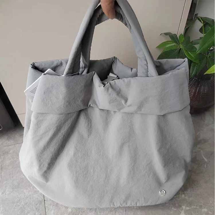 Lulu lemon Single Shoulder Soft Sling Yoga Fitness Travel Sport Tote Gym Bag Handbag Retro Shopping Bag lulu Tote Bag