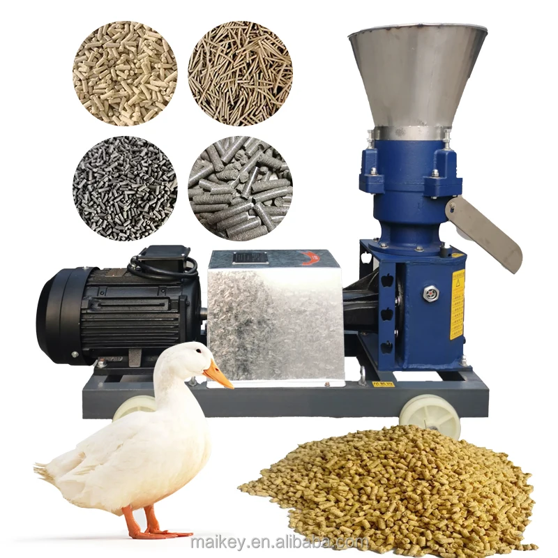 Pelletizer Machine Animal Feeds Commercial Plastic Palm Corn Grass Squeezing Feed Pelleting Mini Machines Maker Pellet Making