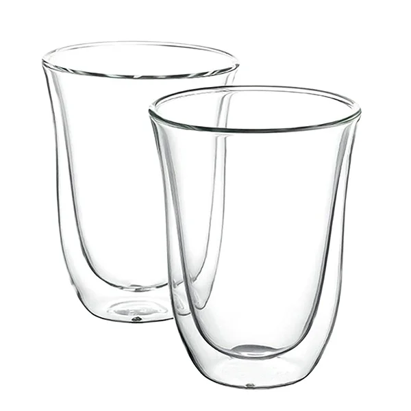 hand made promotional double wall glass beer mug