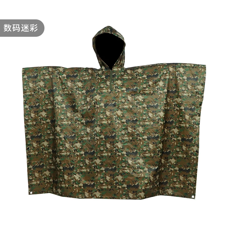 Rainfreem outdoor polyester reusable poncho waterproof camping rain poncho