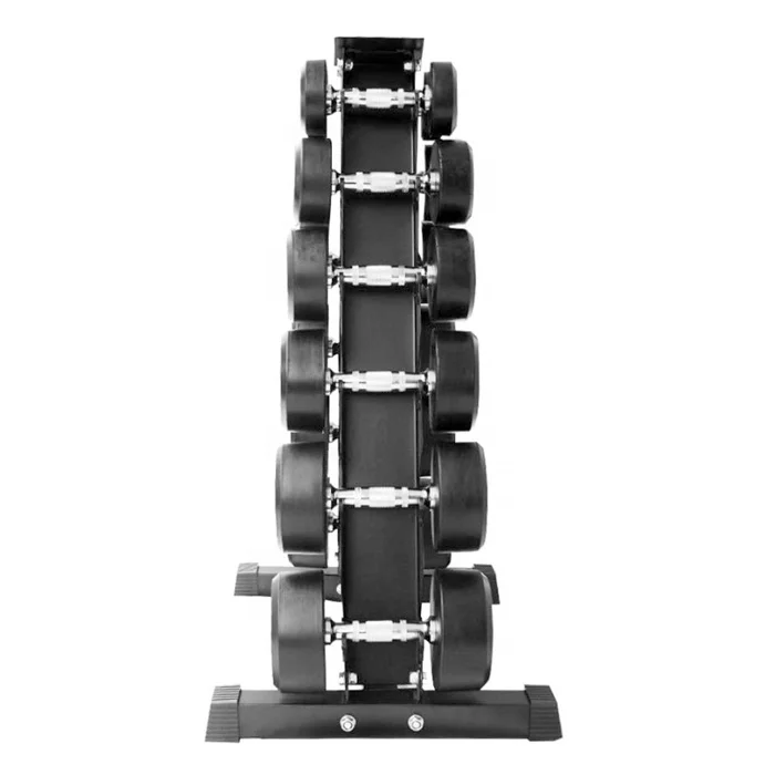 A-Frame Dumbbell Rack Stand Vertical Dumbbells Rack Only-6 Tier Weight Rack for Dumbbell