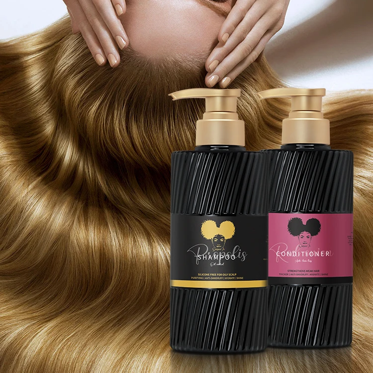 Wholesale Propolis Oil Control Professional Hair Care Products Natural Plant Extract Nourishing Shampoo Hair Treatment