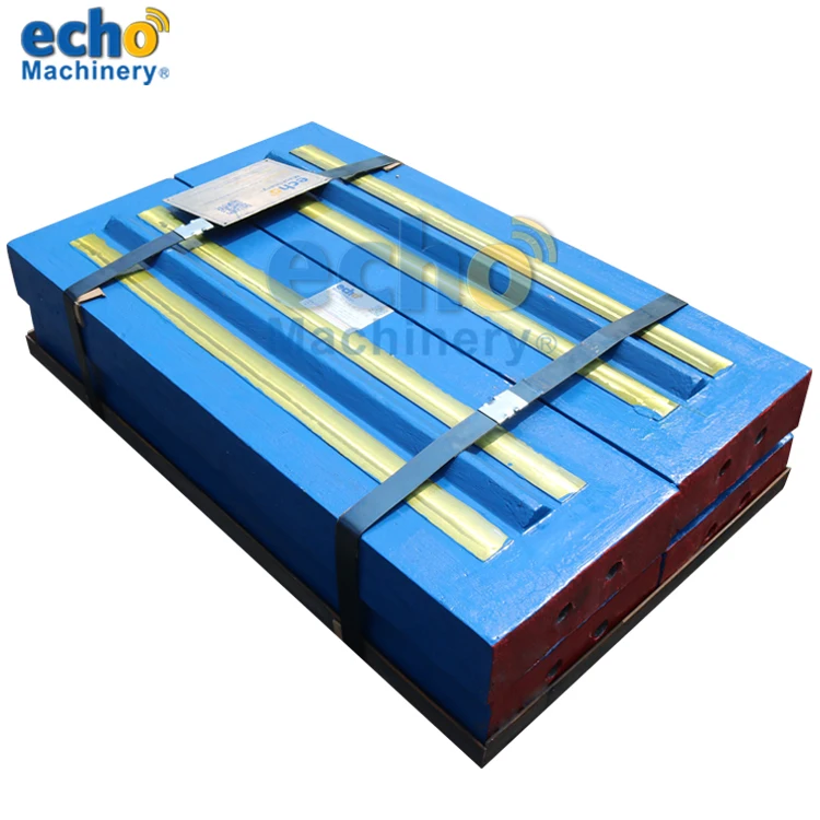 martensitic steel with ceramic NP1007 blow bar for crushing concrete rebar