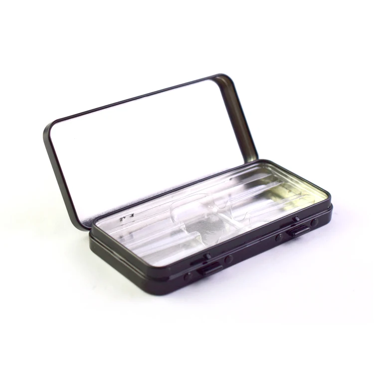 Square Shape Custom Logo Printing Design And Custom Size Tinplate Box For Roll Flower Paper With Child Resistant Lock