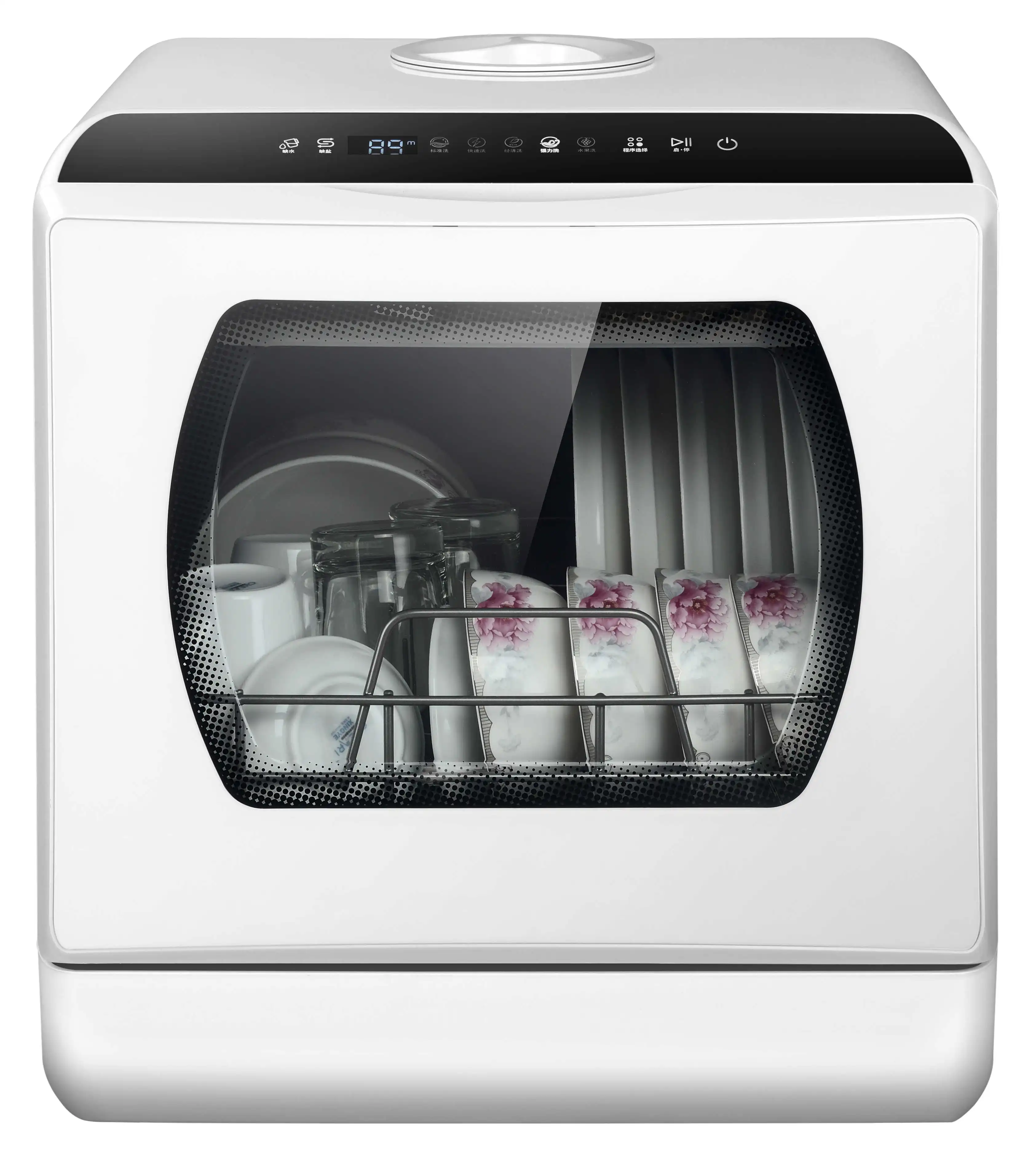4 Sets Household Mini Dish Washing Machine Automatic Home Built in Smart Dish Washer Dishwasher for Kitchen