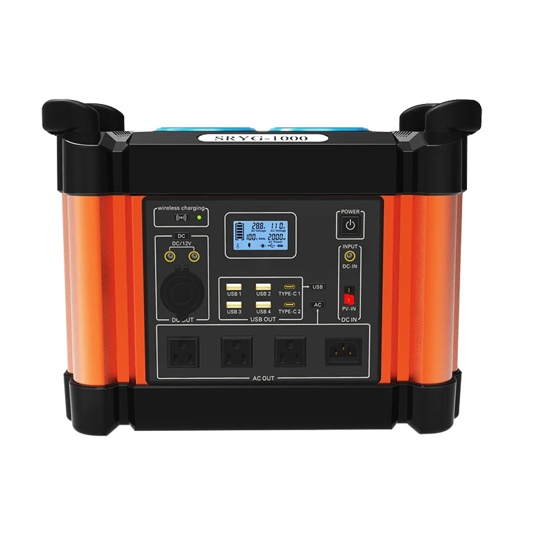 Portable Backup Power Station 2000W Portable Energy Storage Solar Power Generator for Camping