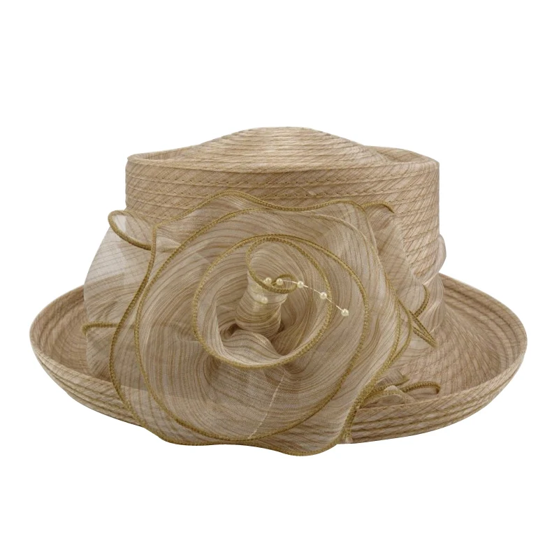 Новый дизайн плоская верхняя популярная женская свадебная шляпа Женская необычная церковная оптовая продажа