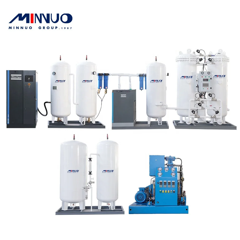 High purity 93%-95% oxygen gas plant cost 60Nm3/h PSA 150BAR with high-powered