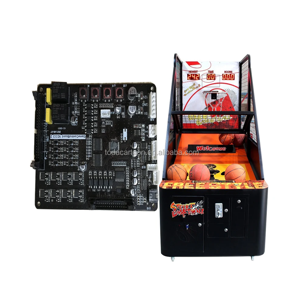 Toda coin operated  basketball arcade games motherboard for basketball basketball game machine kit