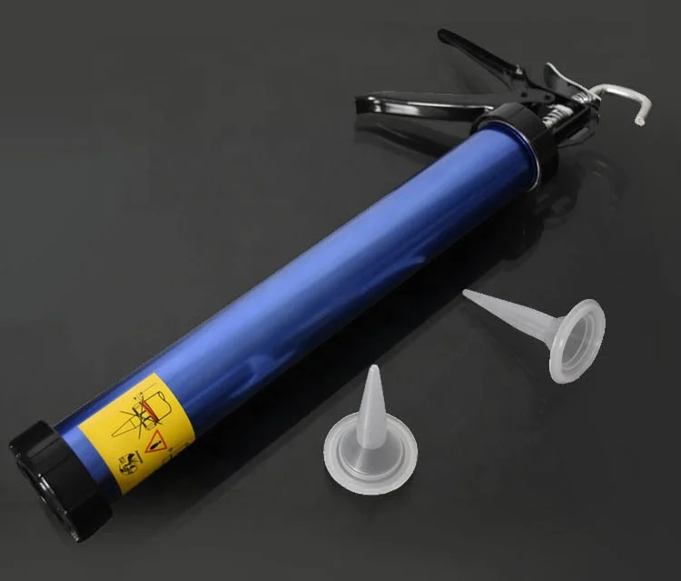 Thickened aluminum alloy barrel gun structure glue gun glass glue soft coated Cartridges Caulk Gun