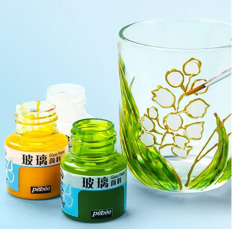 Pebeo Water-Based Vitrea Glass Paint High Gloss Color Paints For Glass