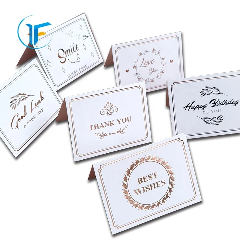 Thank you card for small business greeting card custom printing