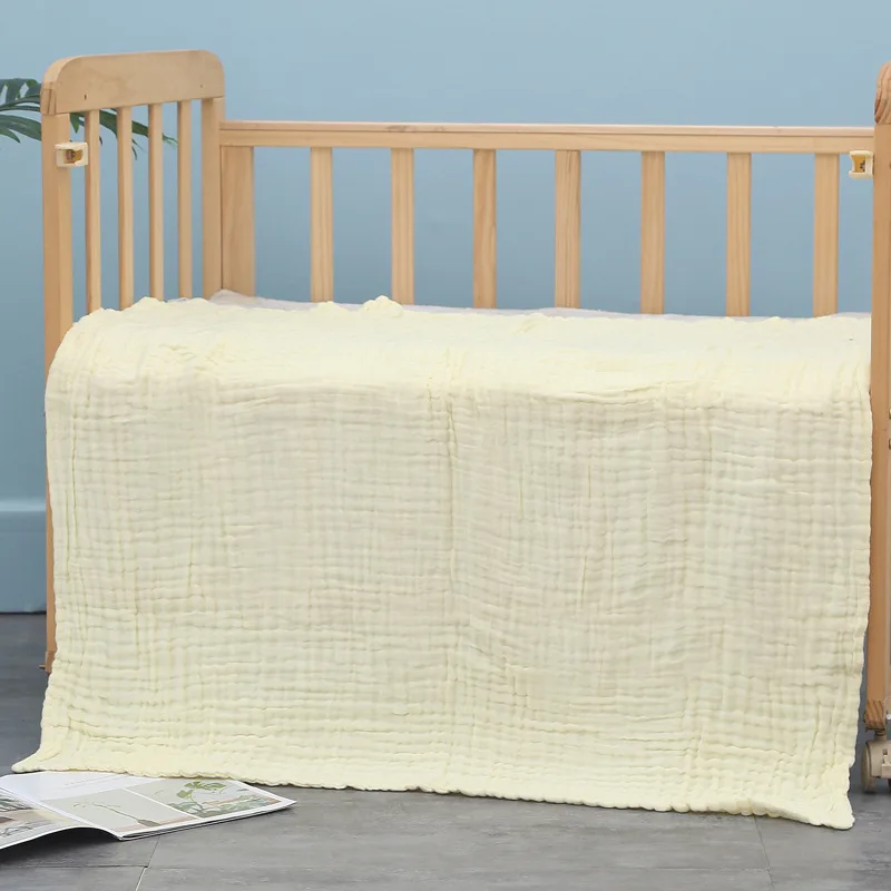 Muslin Baby Blanket 6 Layer Cotton Muslin Baby Girl Blanket Soft Lightweight Breathable Receiving Crib Blanket