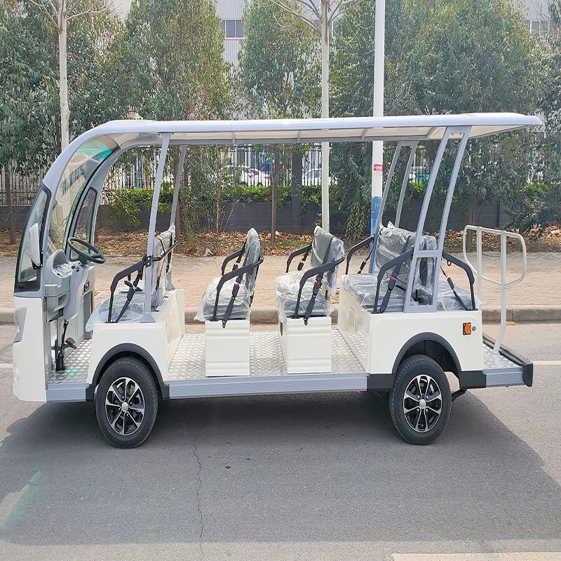 Electric sightseeing bus long-term supply 14 seats open tour bus campus bus quality assurance LM-GD14A