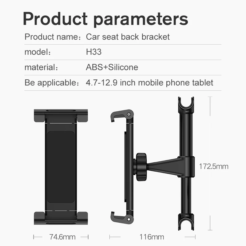 Hot Sale Headrest Car Phone Holder Mount Car Mount Back Seat Mobile Phone Holder Car Headrest Tablet Holder