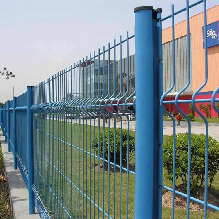 Easyclips Assemble Post 1x2 5x5 1 Inch Low Cost Non Galvanized PVC Plastic Coated Metal Panel 3D Curved Bend Welded Iron Mesh