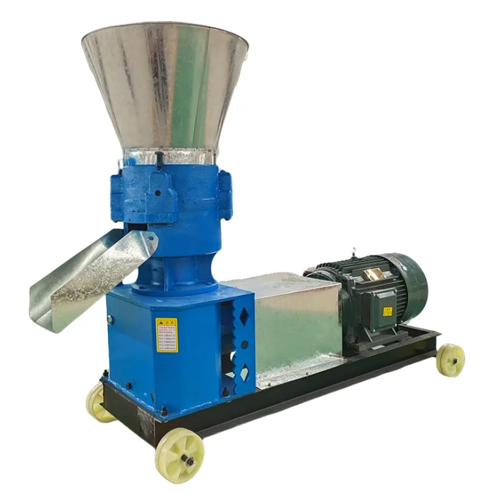 Mini New Animal Feed Processing Machine Wood Pelletizing for Poultry Chicken Fish Pig Goat Cattle Cat with Core Engine Component