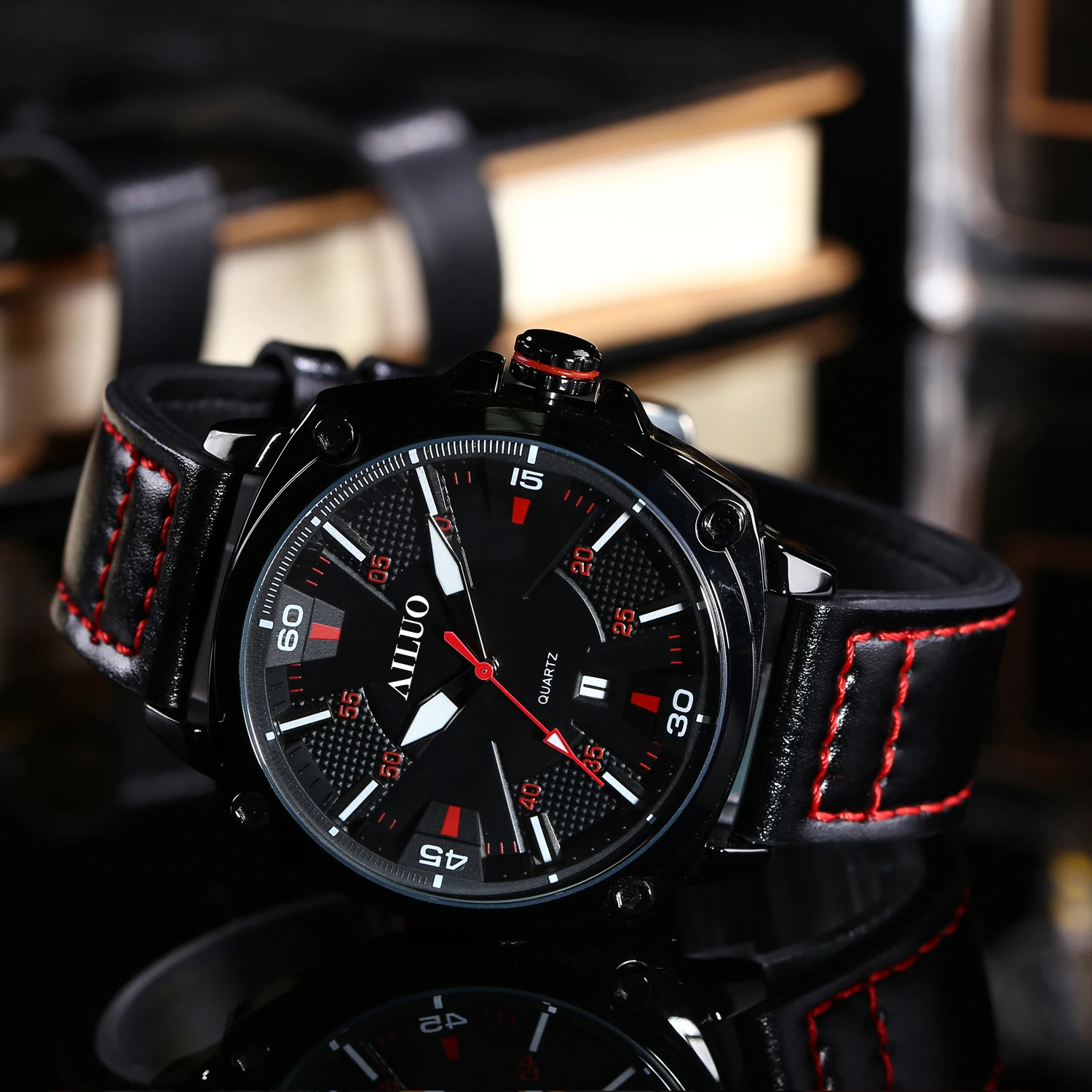 
2021 Fashion Classic Casual Watches Luxury Male Wristwatch Leather Business Quartz Watch for Men 