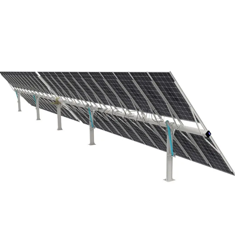 Kseng Commercial Solar Tracking Mount Automatic Solar Tracker Single Axis Solar Tracking System