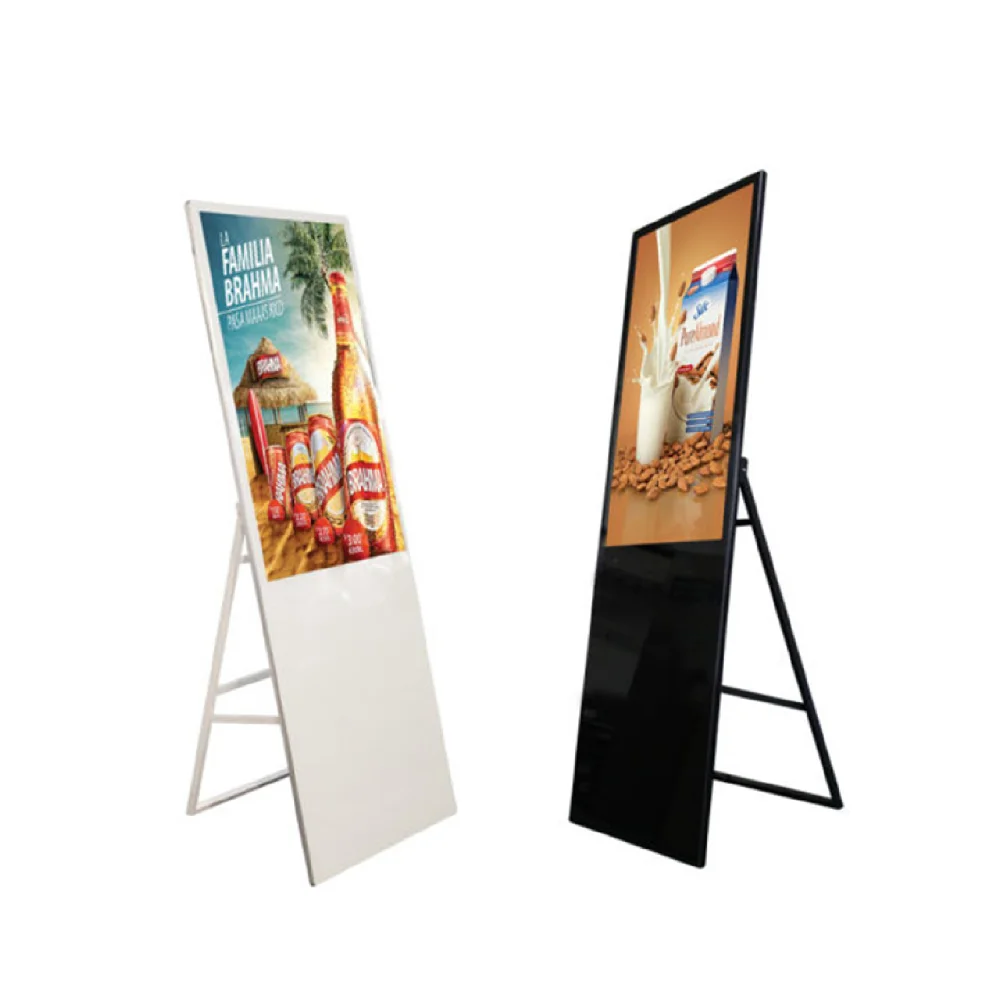 New popular 43 inch real hd TFT LCD screen android digital signage advertising media led tv ads portable digital lcd kiosk