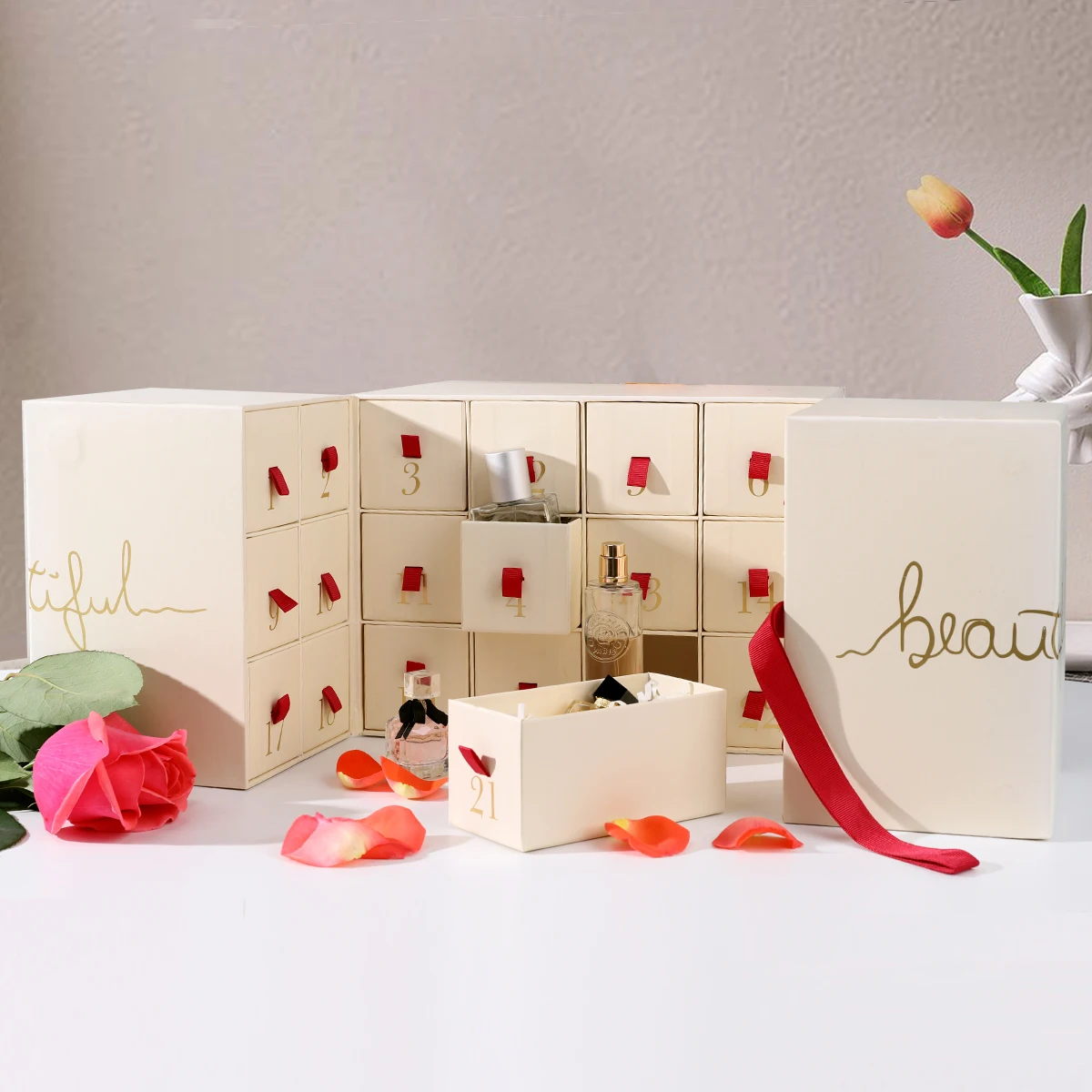 Christmas Advent Calendar Gift Box Calendar Box For Roses Empty Advent Calendar