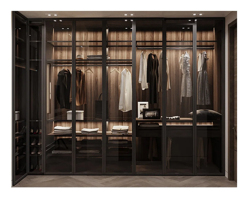furniture wardrobe modern style lightweight customized wardrobe closet with doors
