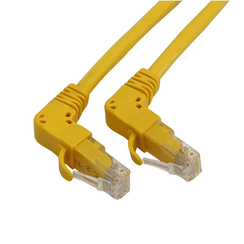 Высокое качество OEM Cat 6 неэкранированный UTP угловой LAN патч-корд кабели