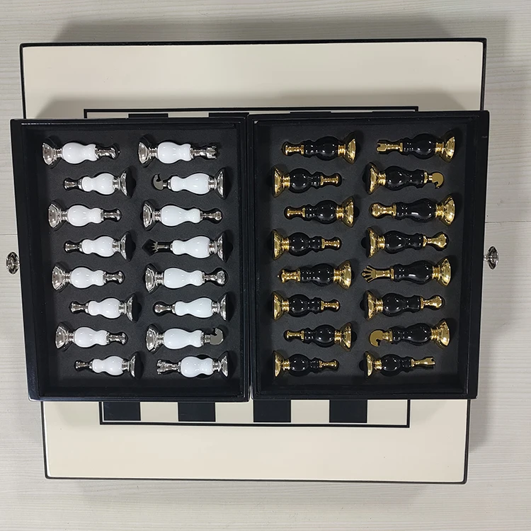 Factory Price chess gifts for men  nice metal chess board set for adults chess games