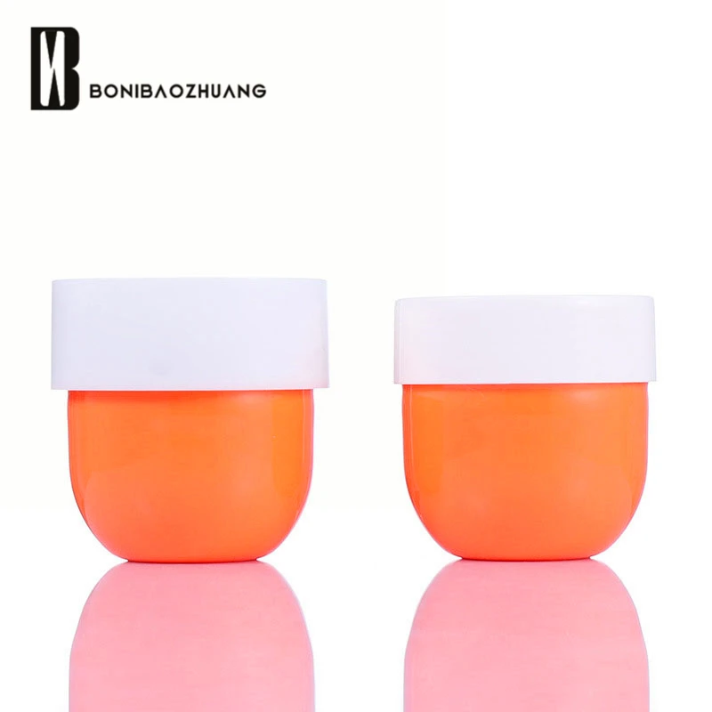 wholesale colorful bowl shape 75g 100g 150g 250g PP plastic body cream cosmetic jar for cream