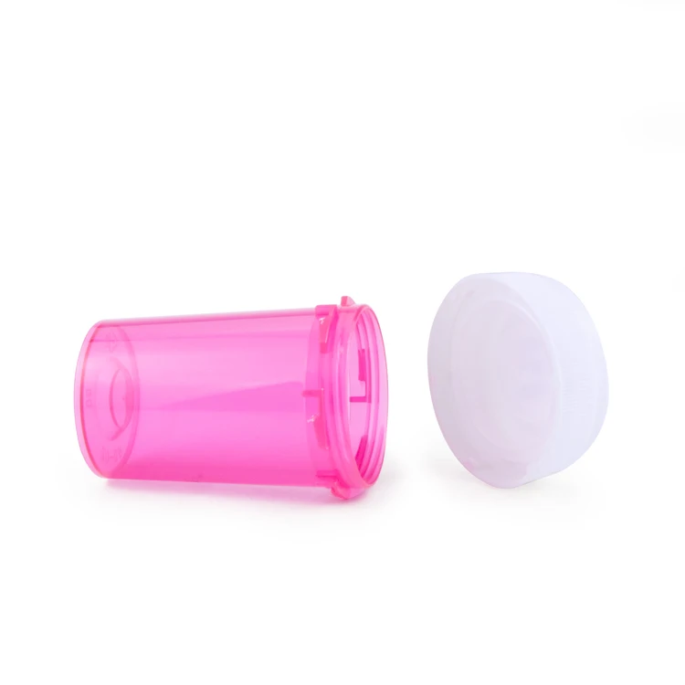 New OEM Child Proof Pill Capsule Bottles Prescription Bottle pink Medication With Cap Plastic