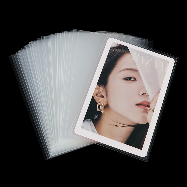 In stock !!!  Clear Matte Premium thickness KPOP Idol Photo Card Sleeves