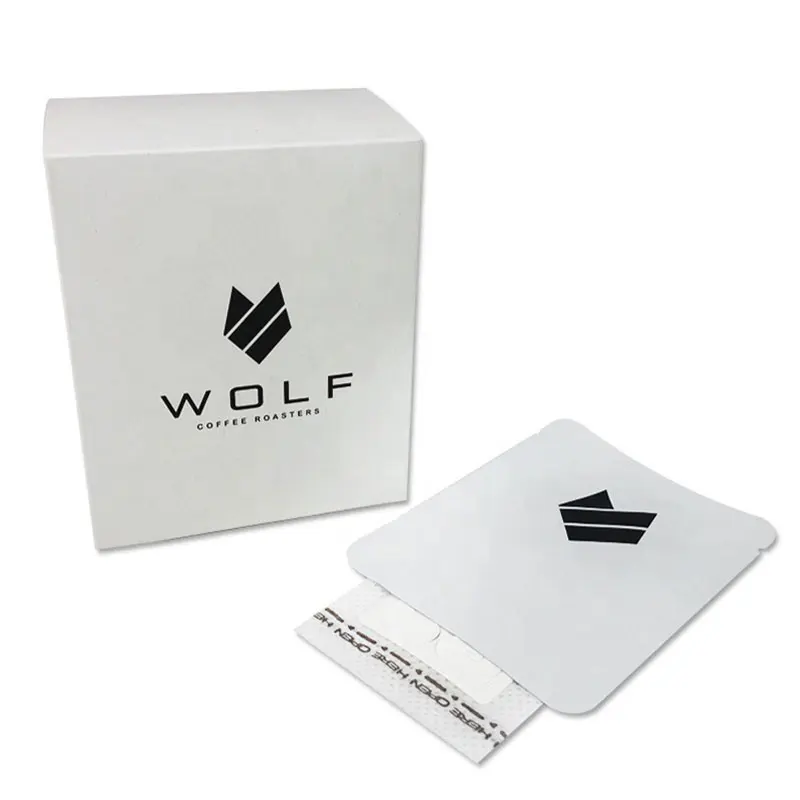 Custom Print Biodegradable Drip Bag Coffee Packaging Set 250G 500G 1Kg Drip Coffee Filter Bag