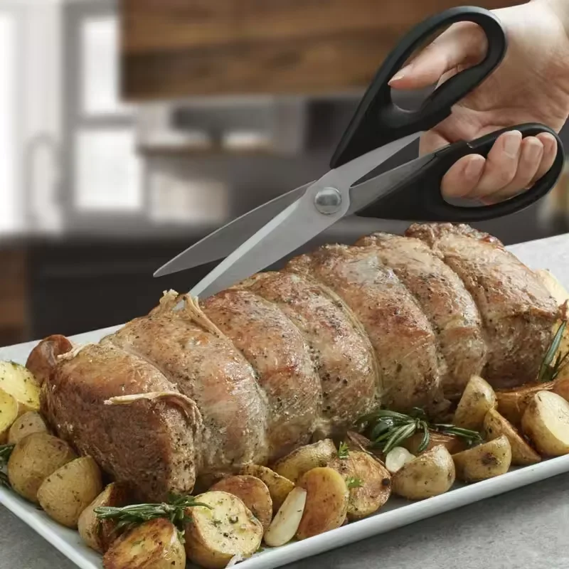 Многофункциональные мощные ножницы для кухни мясные кухонные с крышкой