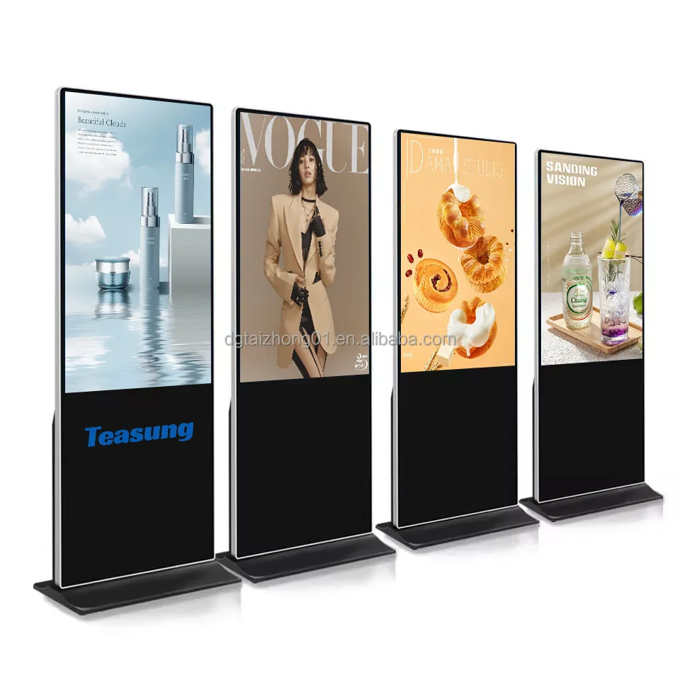 Best Selling Smart Kiosk 65/75/86inch Vertical advertising machine Interactive Panel Digital Signage Totem Touch Screen displays