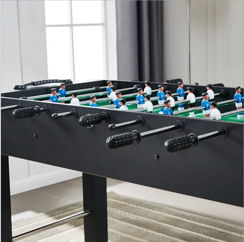 1.2m black classic foosball table 8-bar football machine adult children soccer table